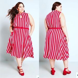 ModCloth x Collectif Striped‎ Dress